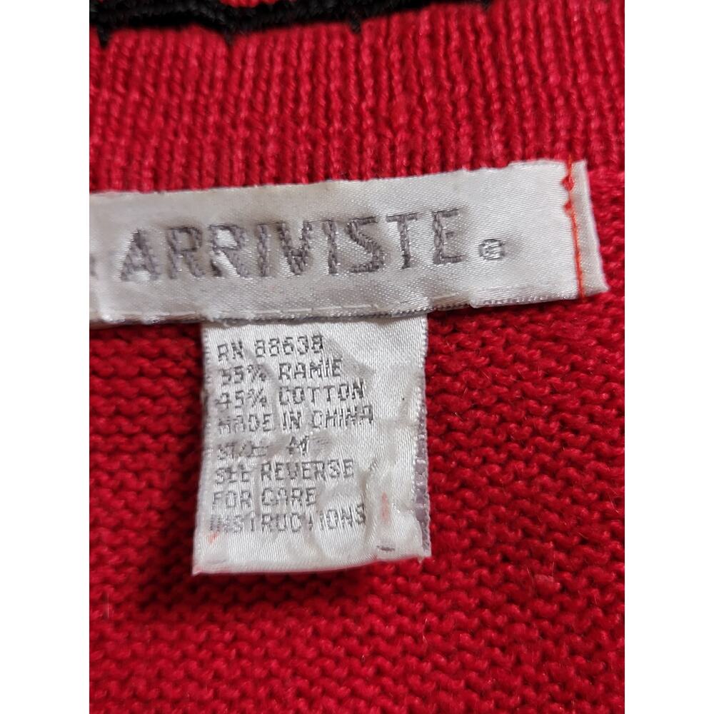 Vintage Arriviste Floral Embroidered & Crochet Buttons Scandinavian Design SZ MD - Picture 8 of 8